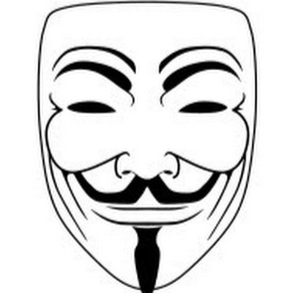 Гай Фокс маска разрисовка