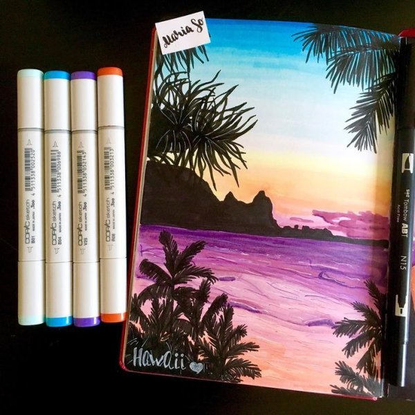 Живопись маркерами