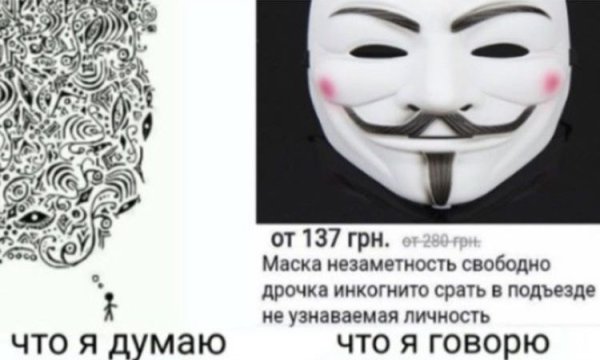 Маска анонимус срать в подъезде