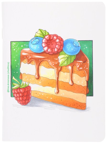 Рисунки маркерами тортик