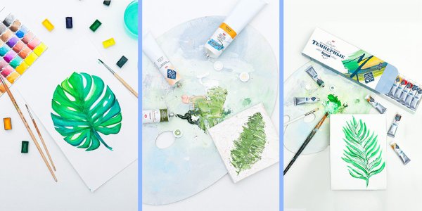 Рисунок на мини холсте легко