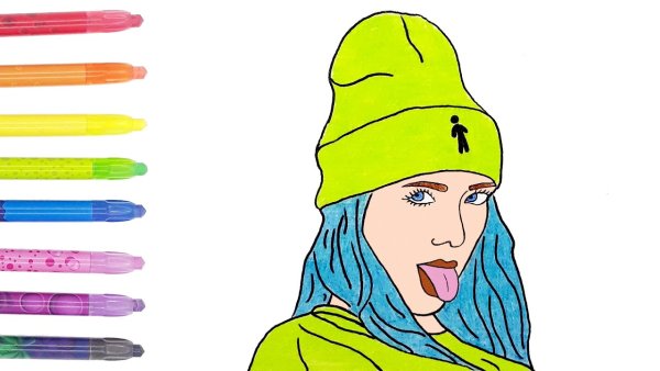 Шапка карандашом