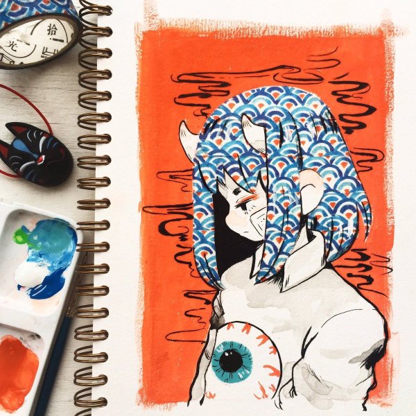 Одежда для рисования в скетчбуке