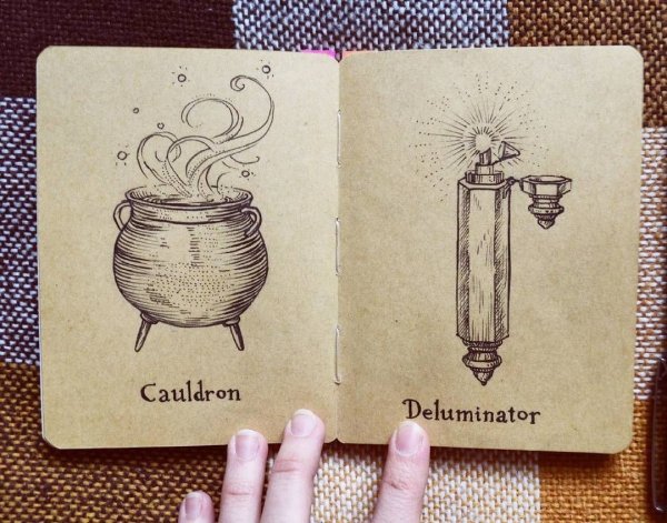 Скетчбук Гарри Поттер идеи