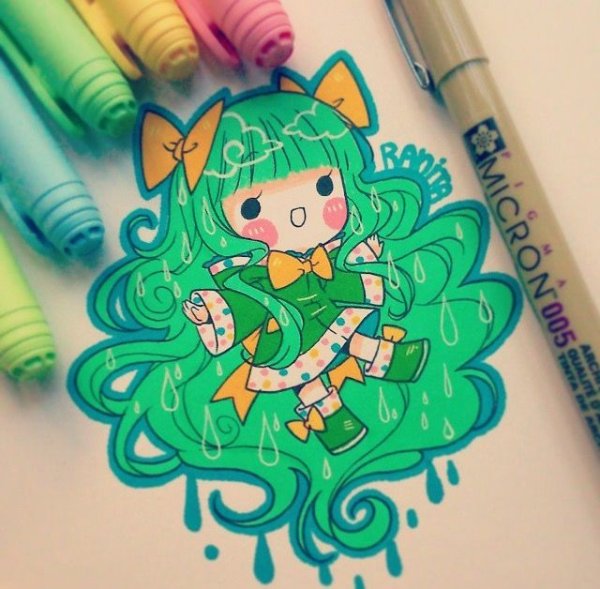 Маркеры для рисования аниме