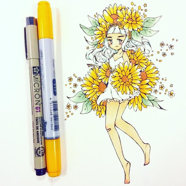 Рисунки маркерами для начинающих