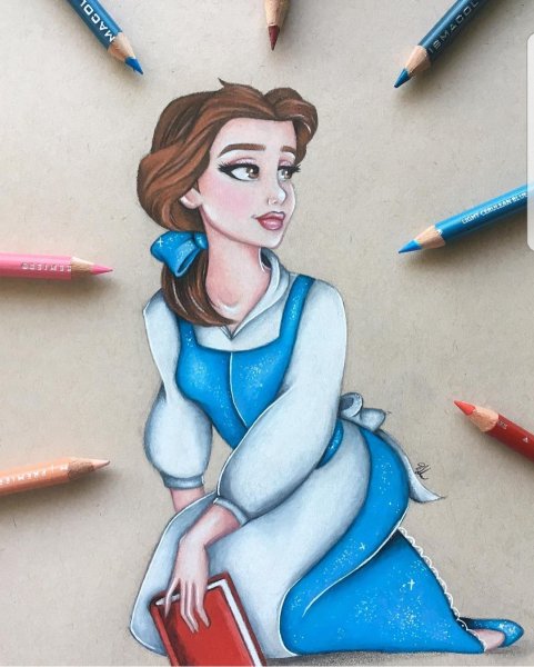 Скетчинг персонажей Дисней