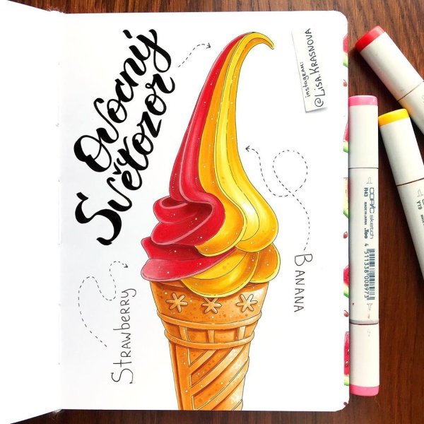 Уроки рисования маркерами