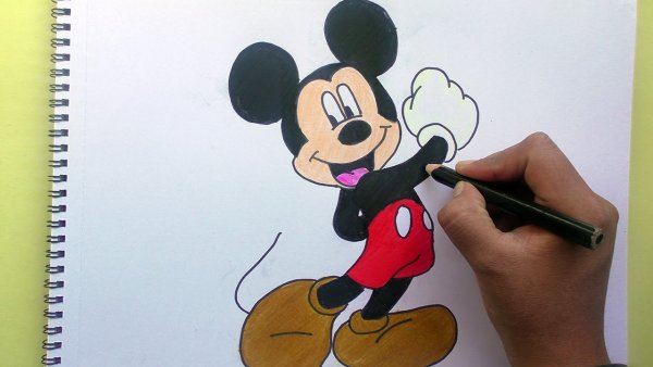 Микимаус маркерами