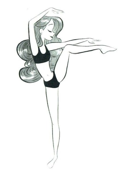 Рисунок гимнастки Дина Аверина