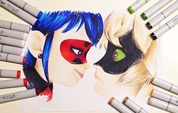 Леди баг и супер кот рисовать