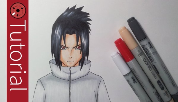 Саске Учиха фломастеры