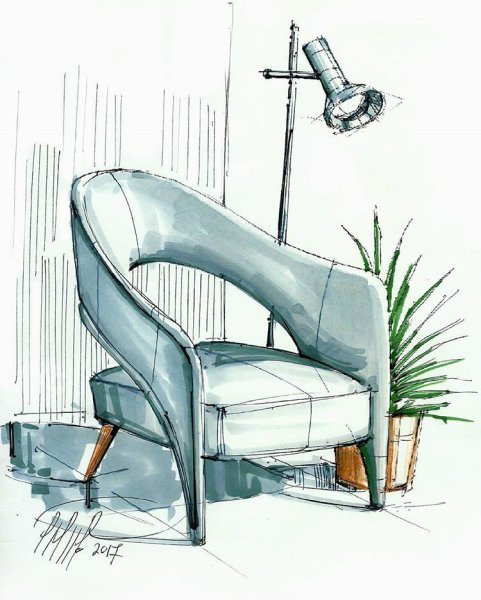 Скетч мебели