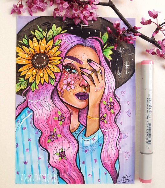 Рисование акварелью аниме