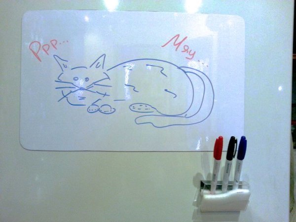 Рисунки на маркерной доске