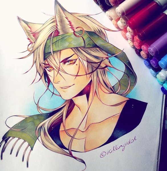 Аниме парни маркерами