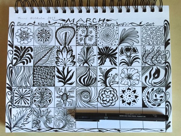 Красивые узоры для скетчбука