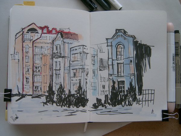 Архитектура маркерами для скетчинга