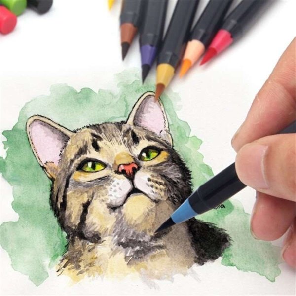 Акварельные маркеры Watercolor Brush Pen, 20