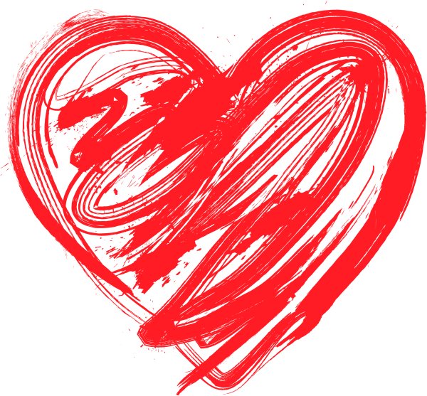 Сердечко нарисованное маркером