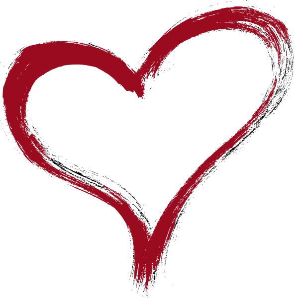 Сердечко кистью