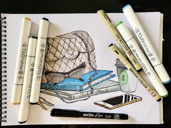 Скетчинг фломастерами