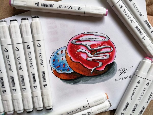 Палитра маркеров Touch Raven 80 цветов