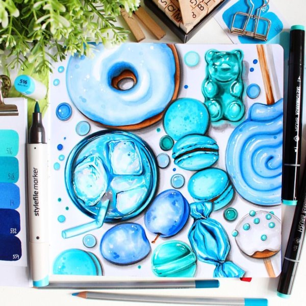 Эстетичные рисунки фломастером