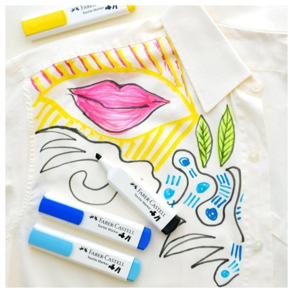 Окраска ткани перманентным маркером