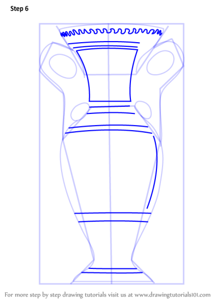 Пошаговое рисование вазы