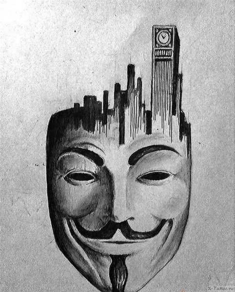 Эскиз театральной маски