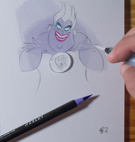 Ручка меняющая цвет от предмета