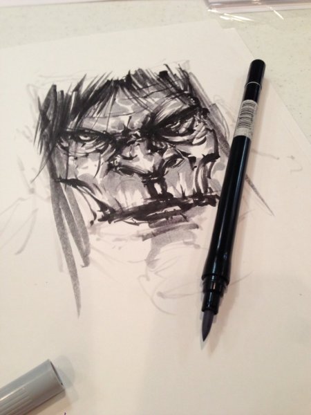 Фломастеры на воде