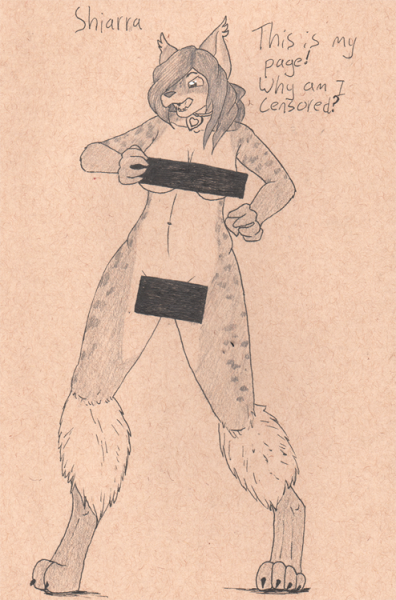 Рисования фурри в скетчбуке