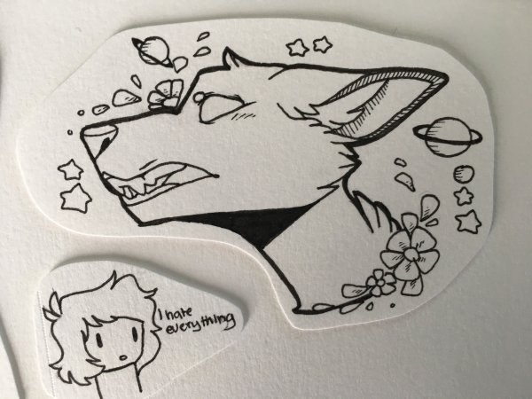 Рисунки для скетчбука в стиле фурри