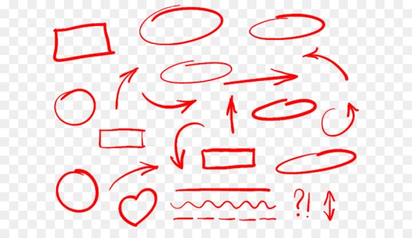 Обводка маркером