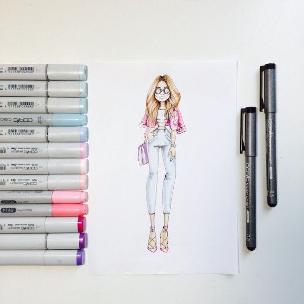 Портреты маркерами Copic