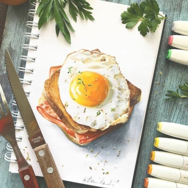 Скетчинг авокадо