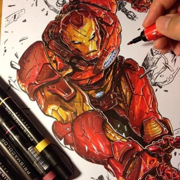 Скетчинг Марвел