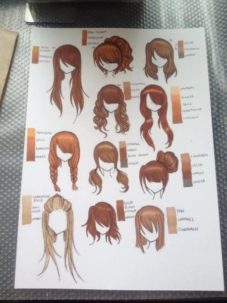 Рисование волос маркерами