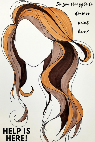 Волосы рисунок