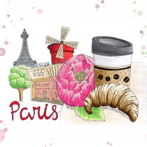 Круассан маркерами