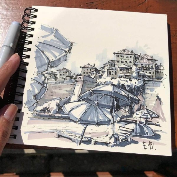 Екатерина Пластинина скетчинг