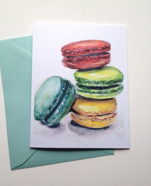 Рисование маркерами макаронс