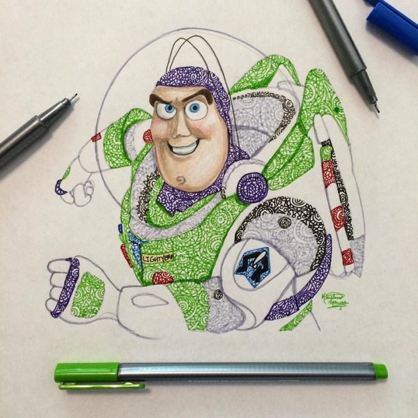 Прикольные рисунки фломастерами