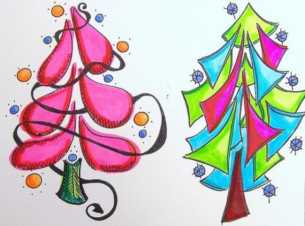 Елка рисунок