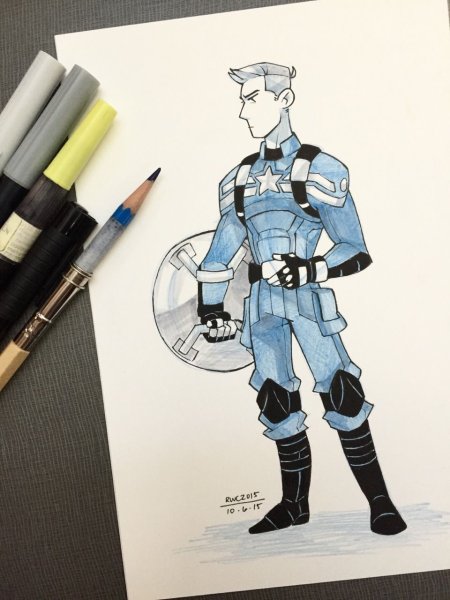 Скетчбук в стиле Марвел