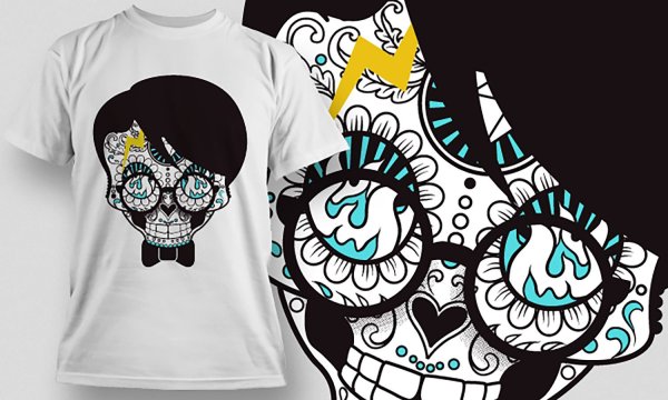 Маркерами на футболке