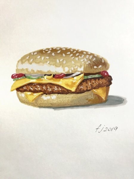Скетчинг гамбургер
