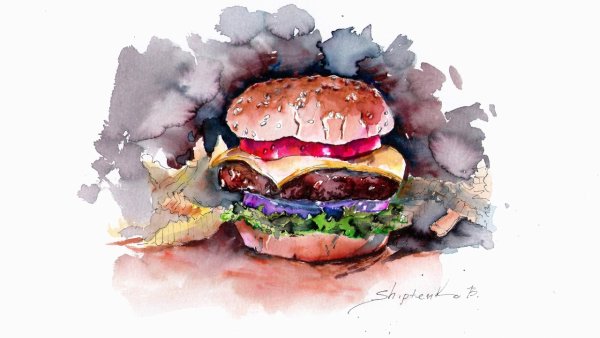 Гамбургер в живописи